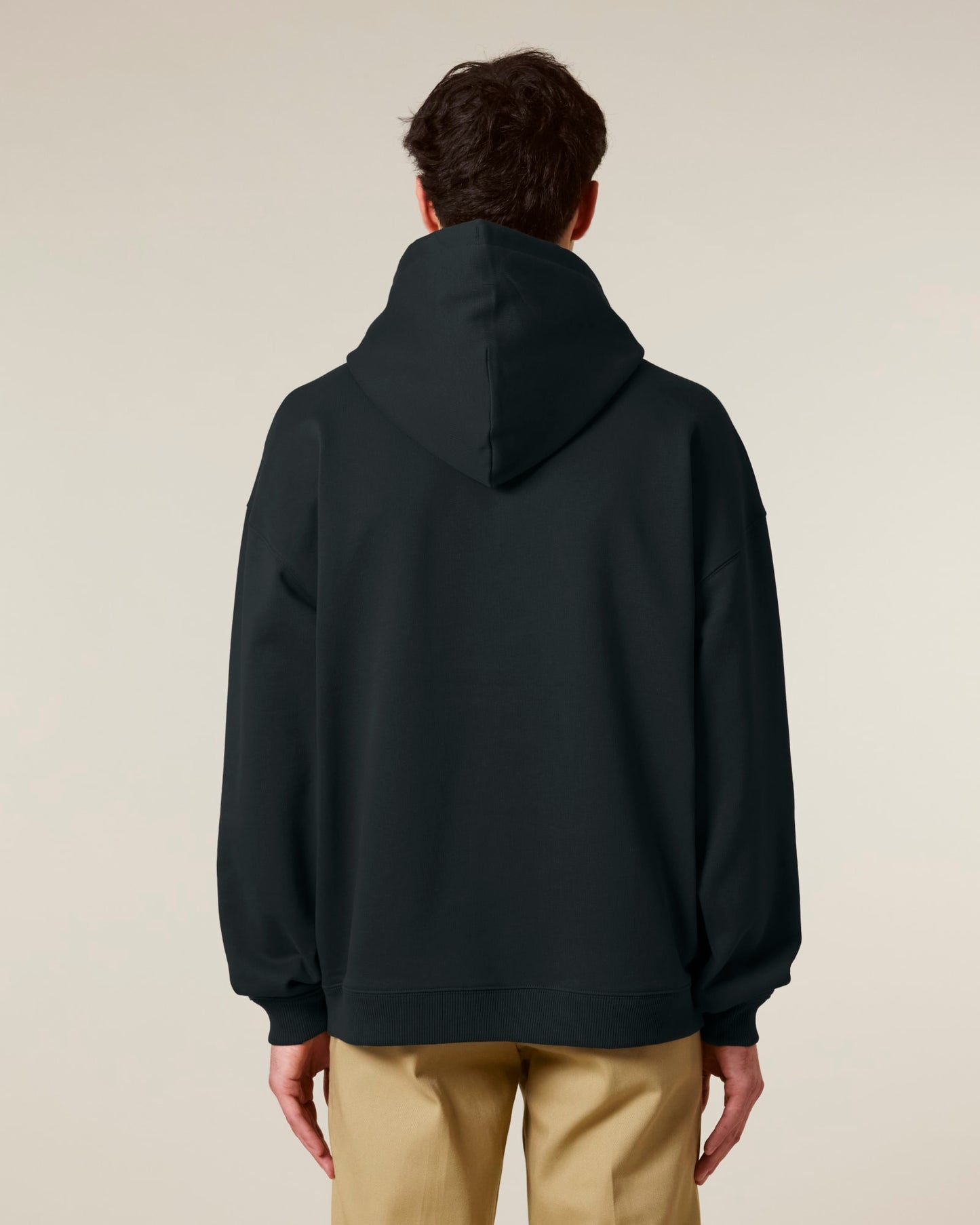 crazy writing | oversized heavy hoodie | black