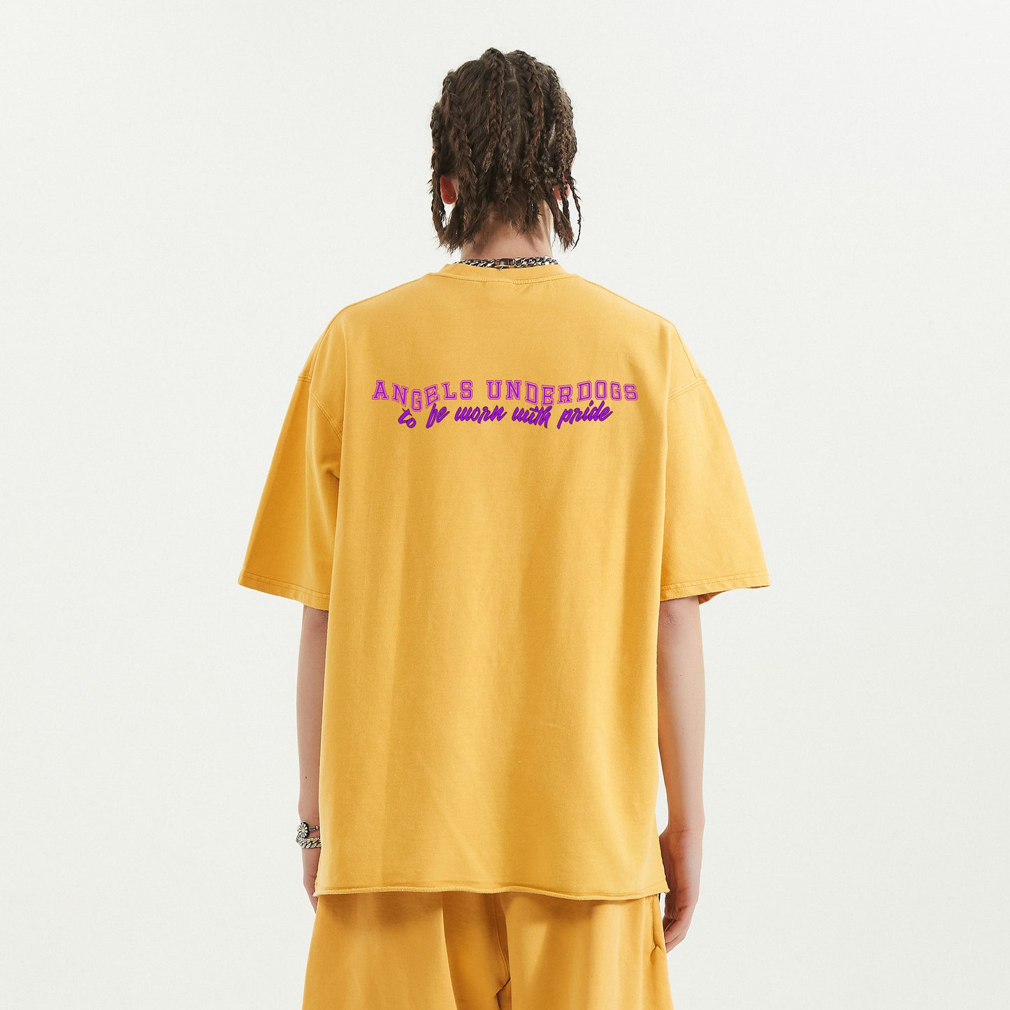 usa sport | faded raw shirt | vintage yellow