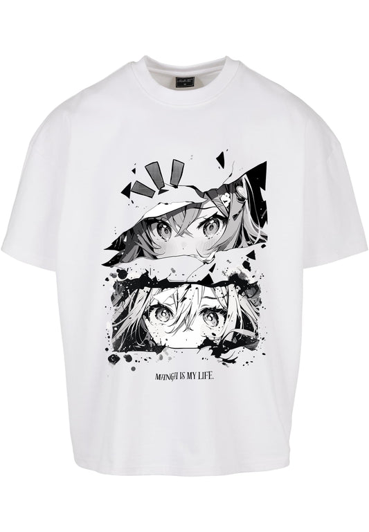 "ANIME" // Boxy Graphic Tee — Milk White