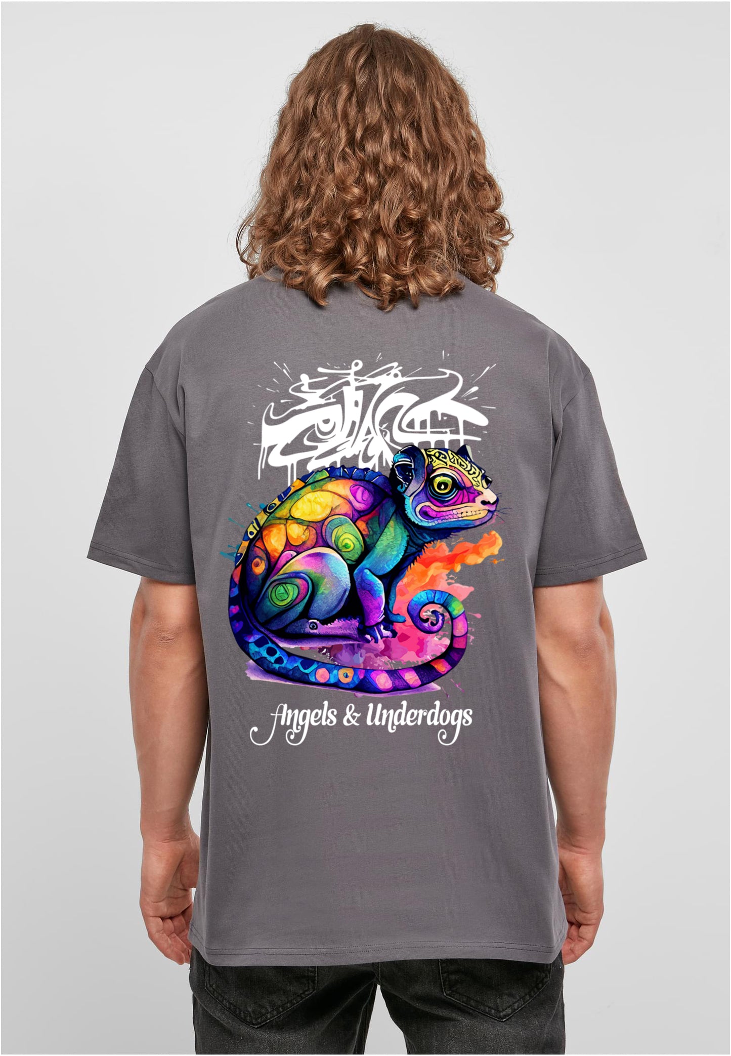 "CHAMO" // Essential Oversize Tee — Anthracite