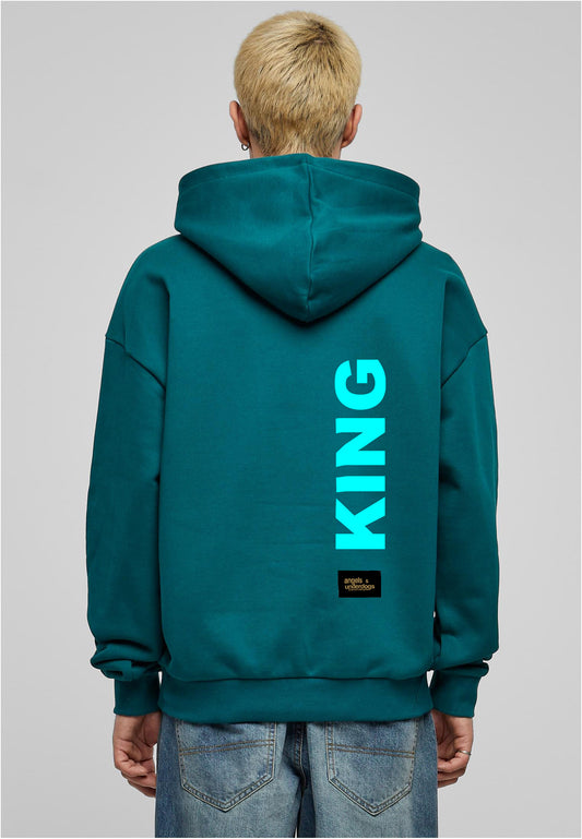 "KING" // Boxy Hoodie - Forest Green