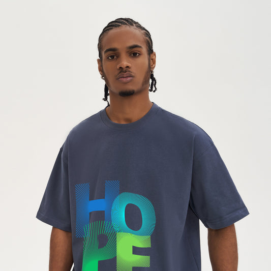 hope | boxy shirt | blue