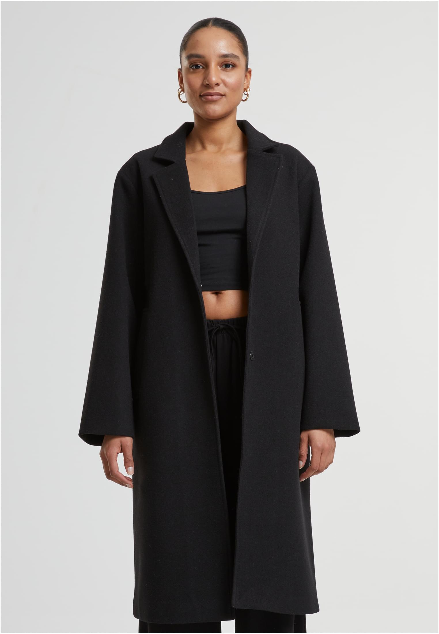 basic long coat black