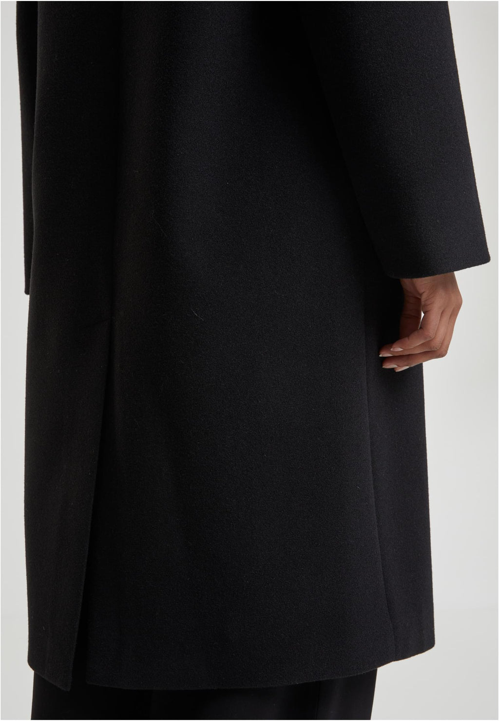 basic long coat black