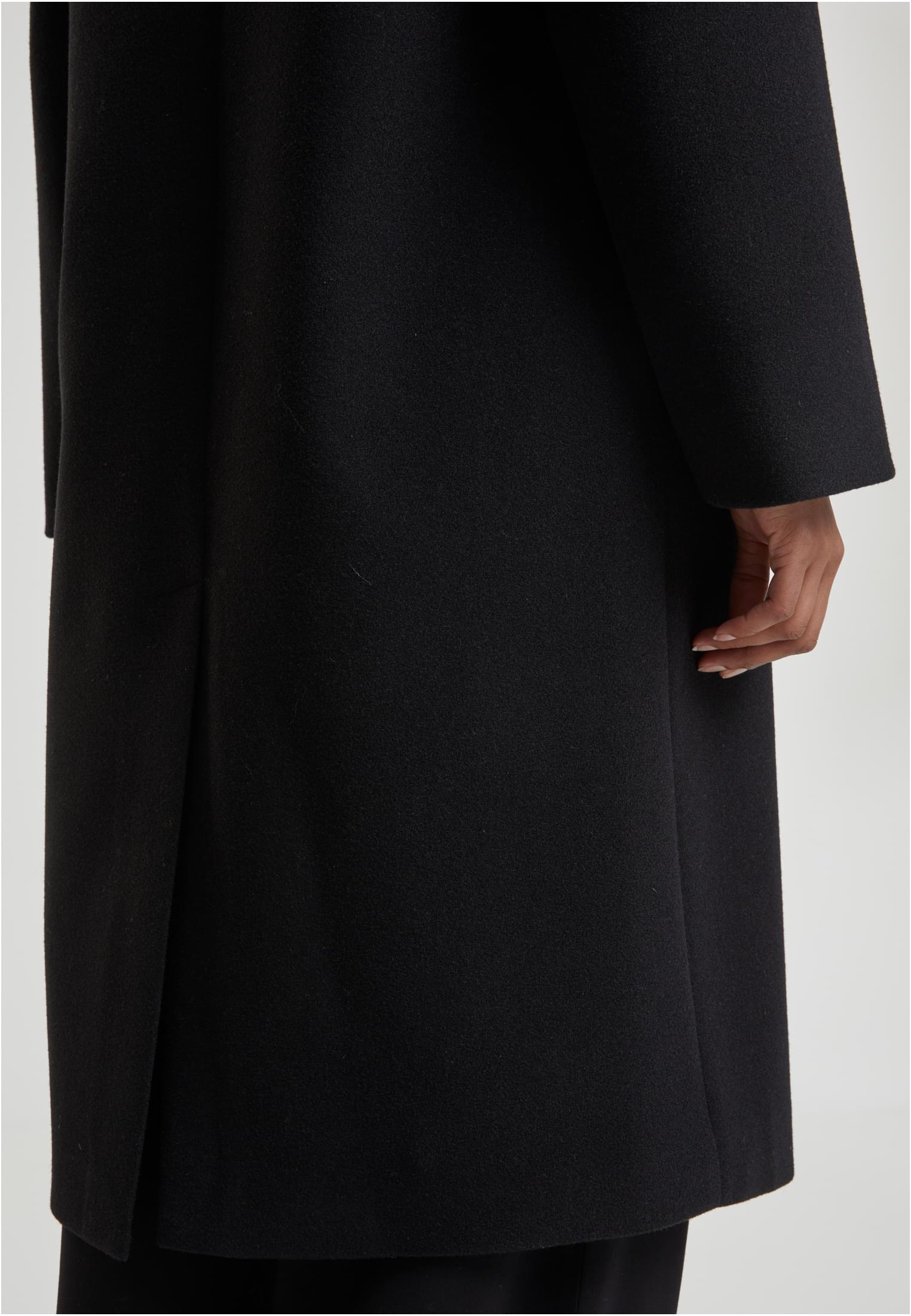 basic long coat black