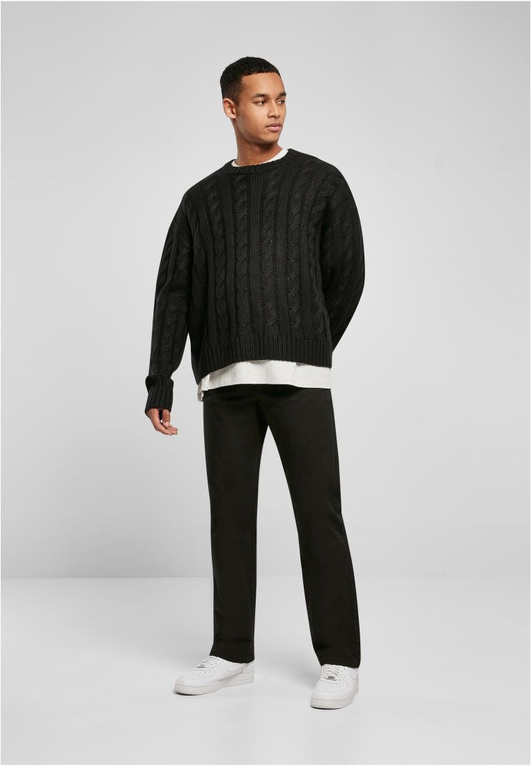 boxy sweater | black