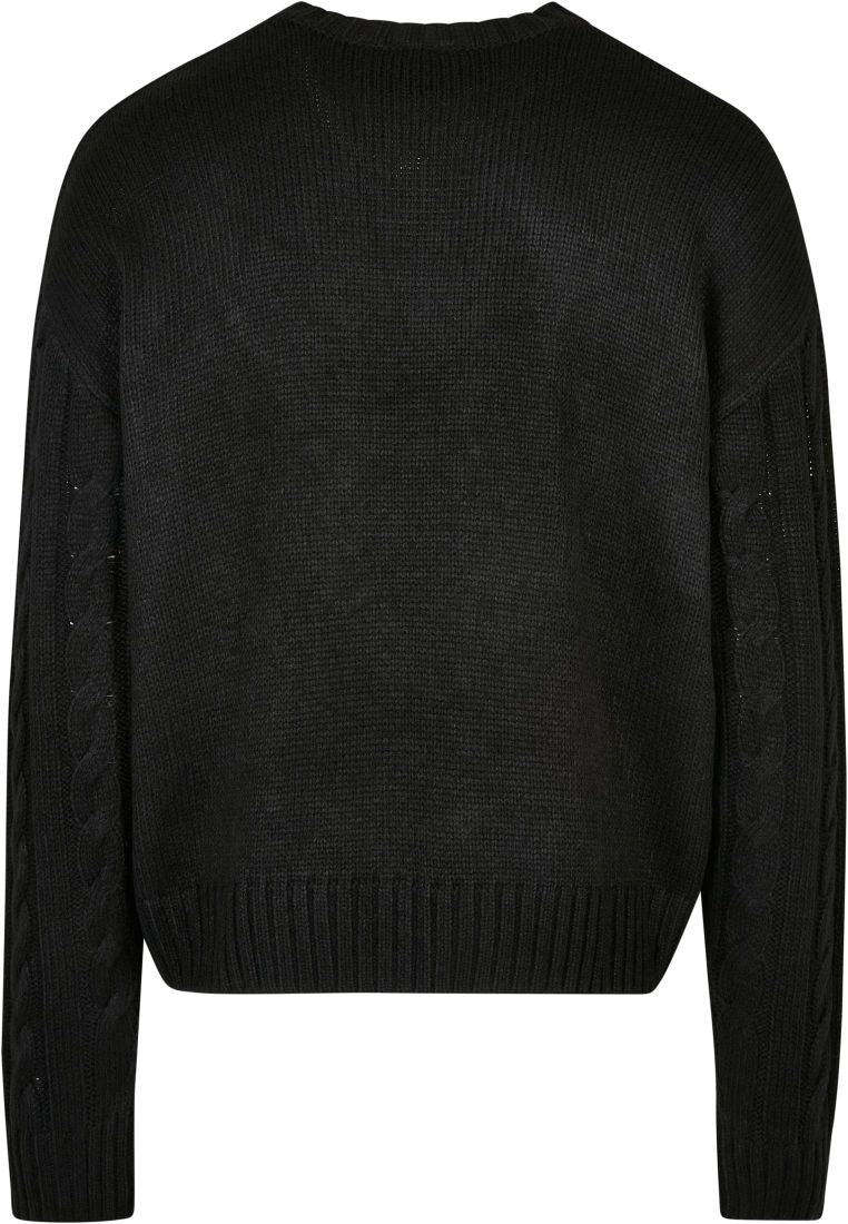 boxy sweater | black