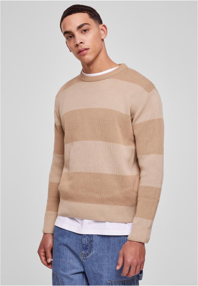heavy oversized striped sweatshirt | sandy stripes
