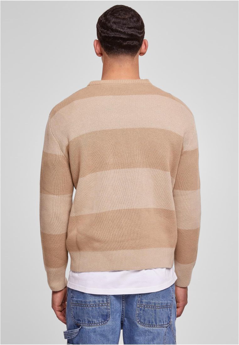 heavy oversized striped sweatshirt | sandy stripes