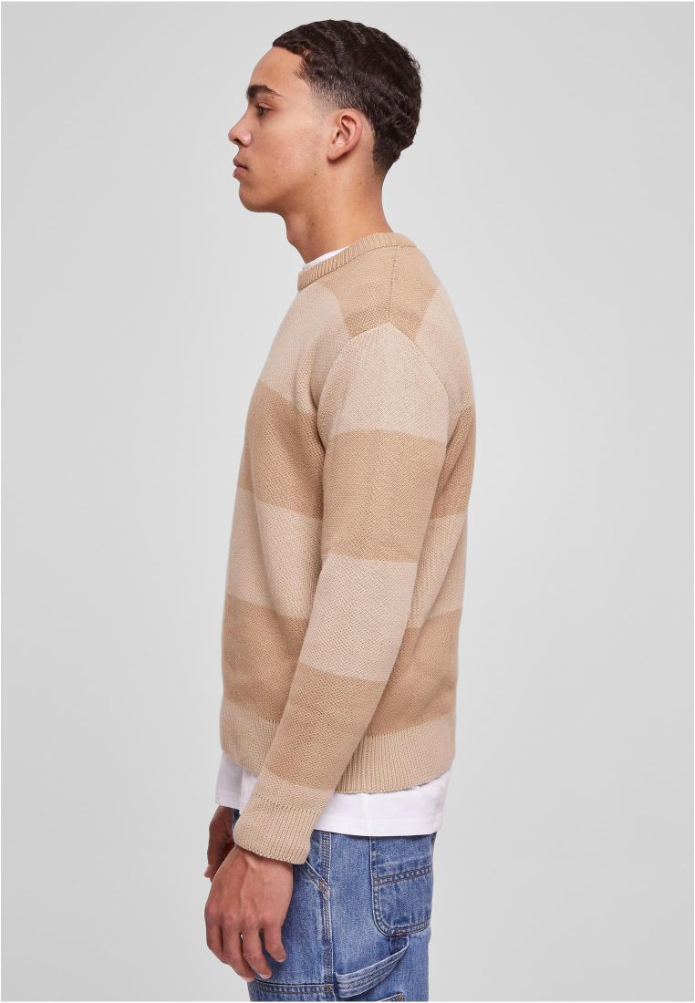 heavy oversized striped sweatshirt | sandy stripes