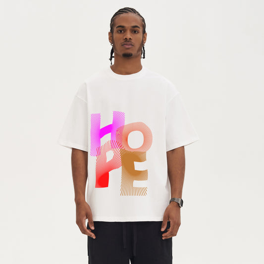 hope | boxy shirt | white