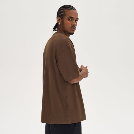 classic special | boxy shirt | dark brown