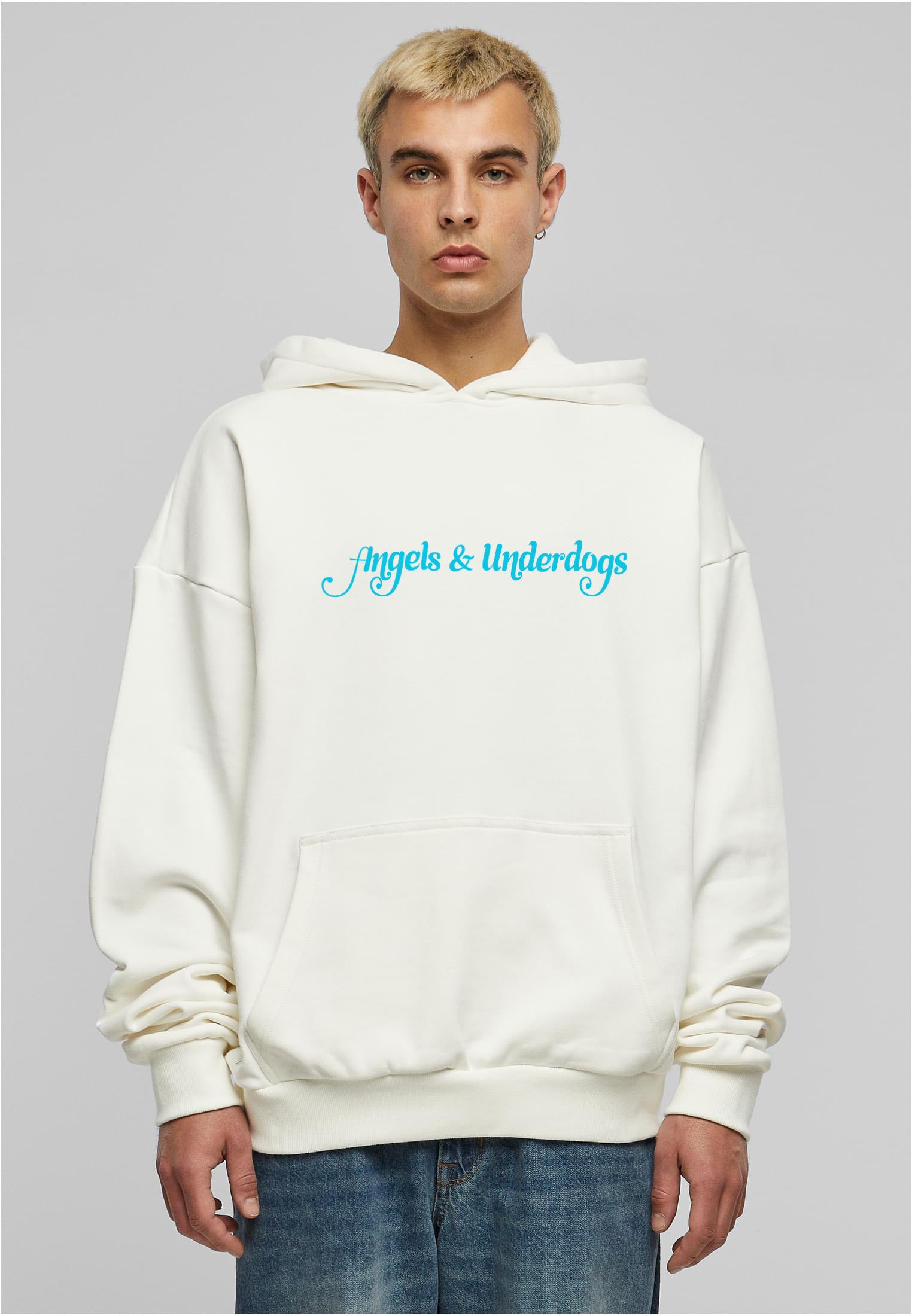 heavy box hoodie | "Hope"| off white