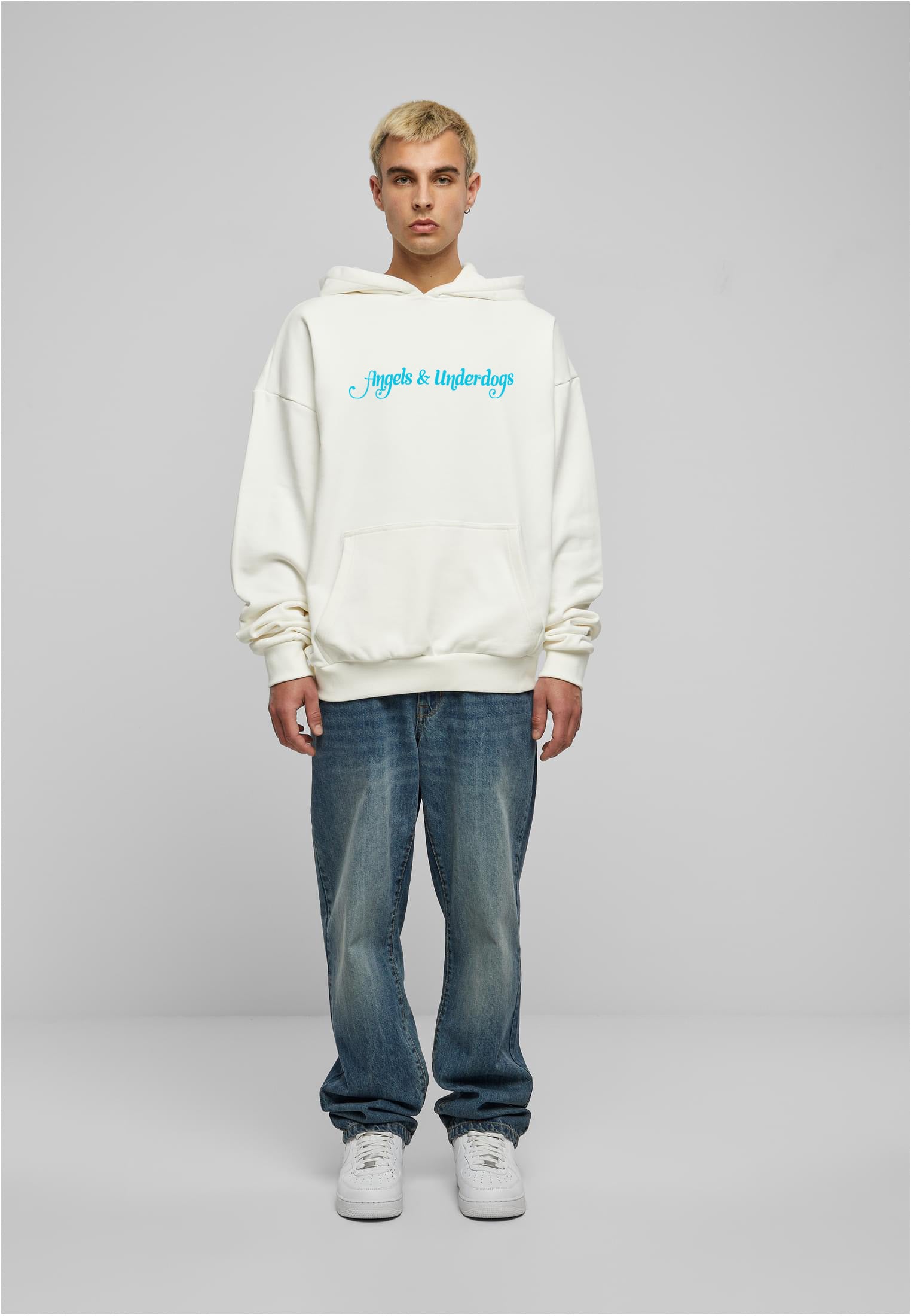 heavy box hoodie | "Hope"| off white