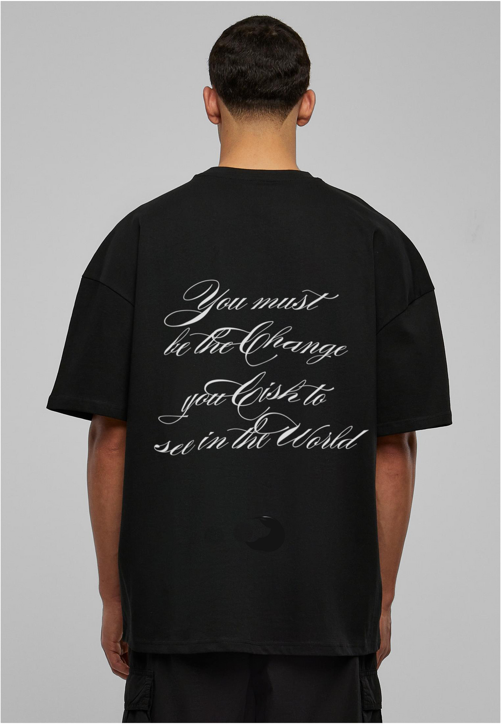 "the change" boxy tee | black