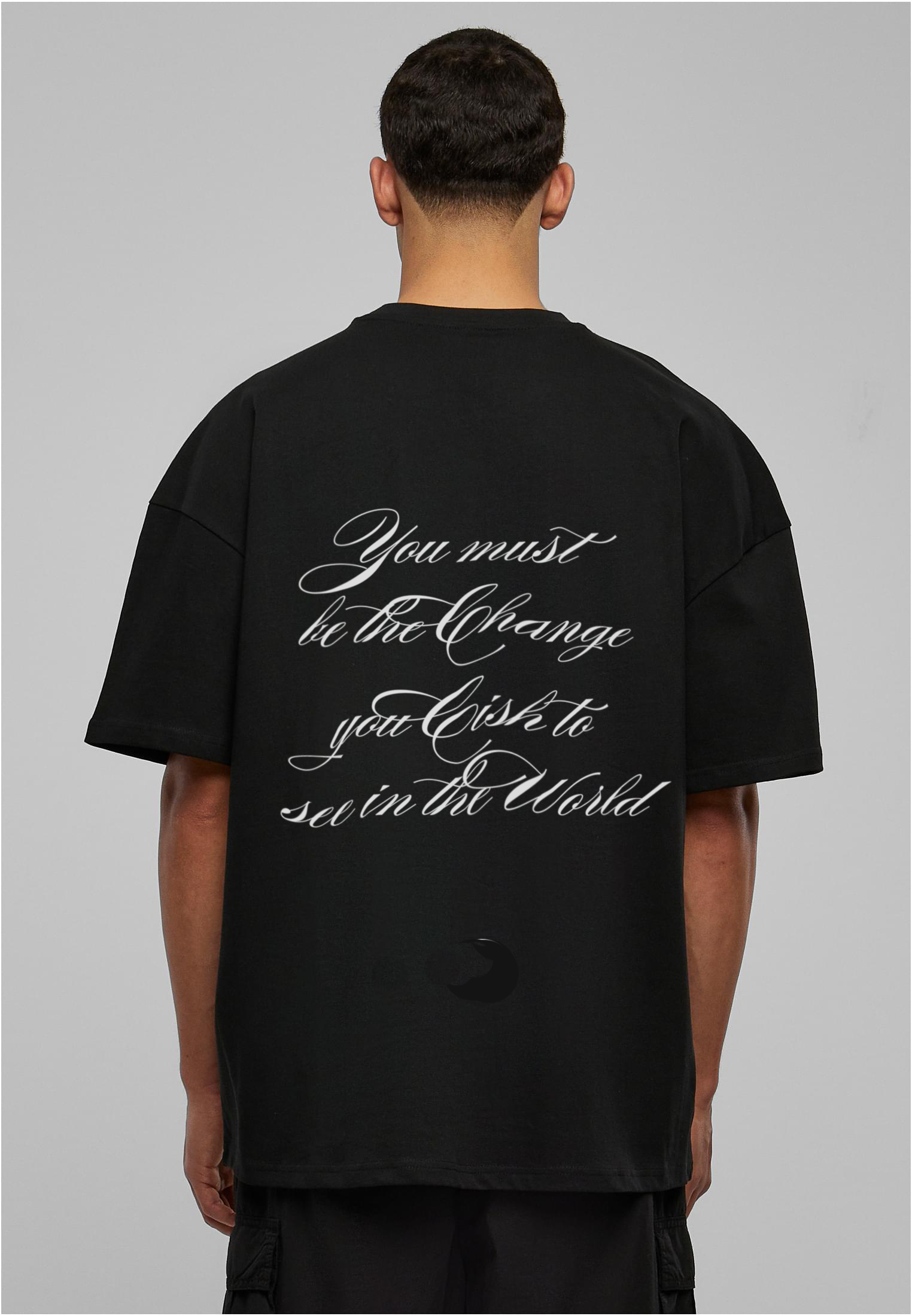 heavy box tee | "The Change" | black