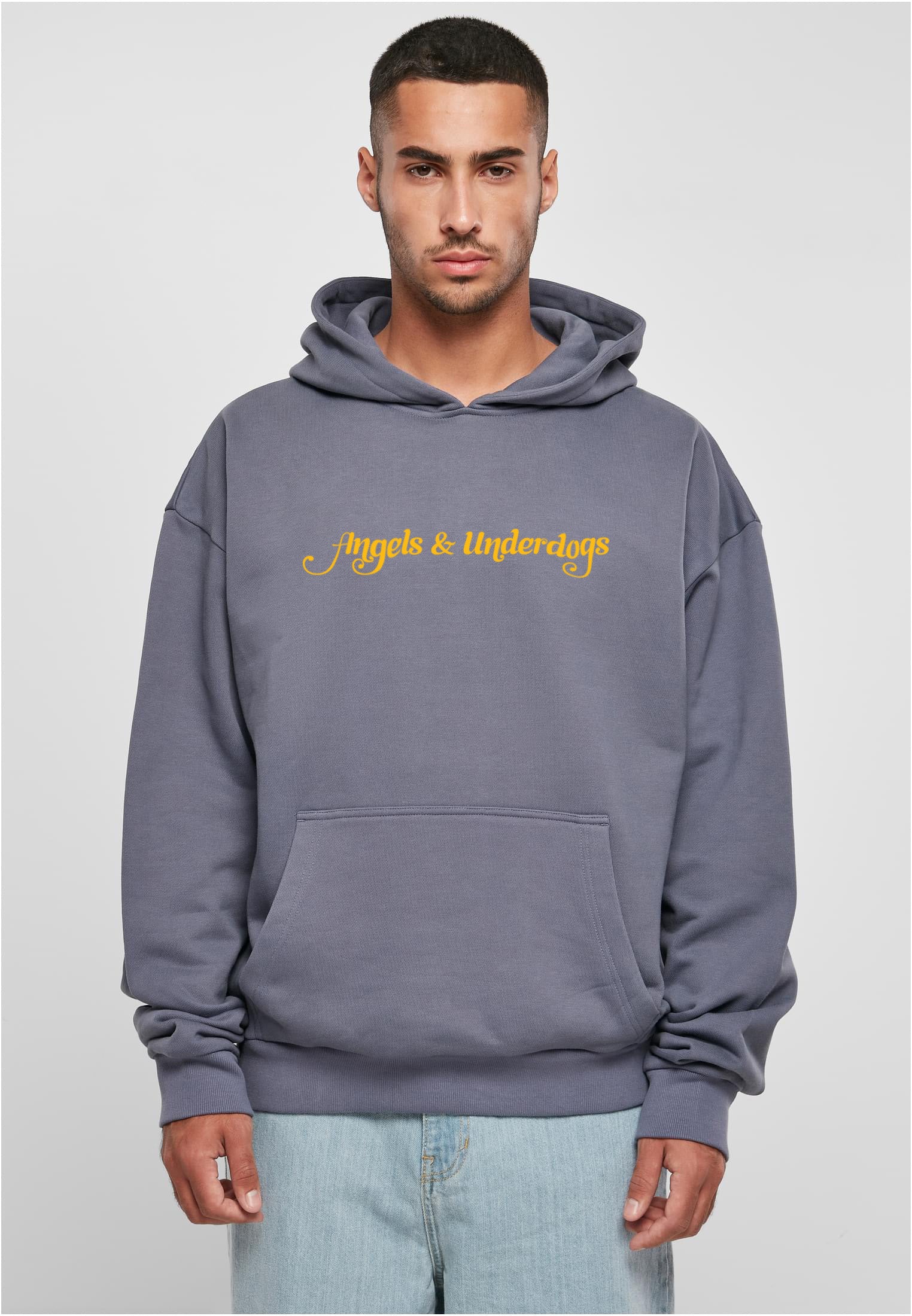 heavy box hoodie | "Hope" | vintage blue