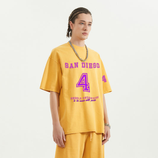 usa sport | faded raw shirt | vintage yellow